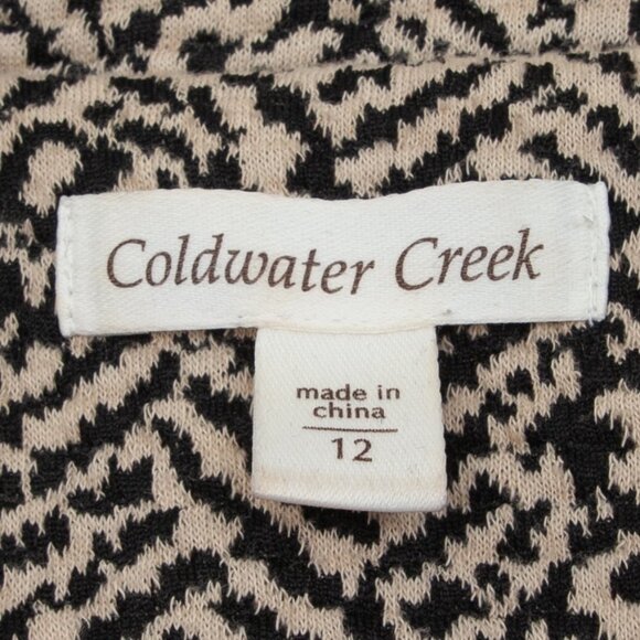 Coldwater Creek Womens Animal Print Single Breast Blazer Jacket Size 12 Chic - Picture 4 of 7